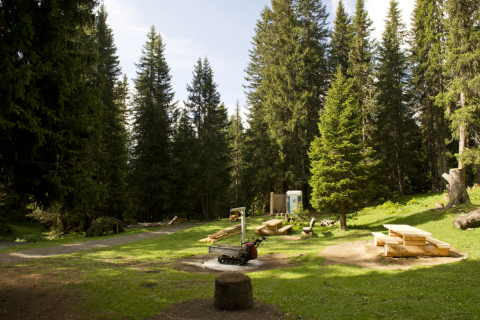 The playground on the Squirrel Trail