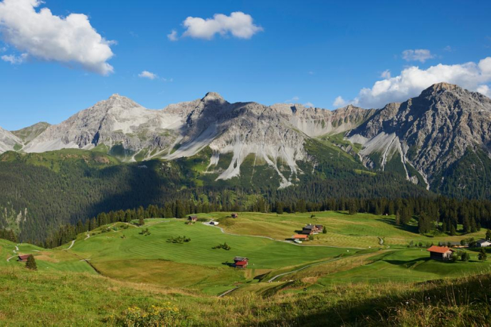 La vue juste au-dessus de l’hôtel.