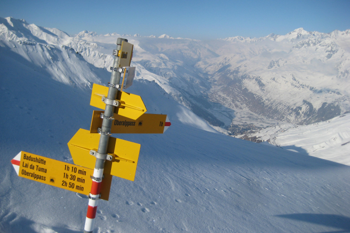 Tiefblick auf Andermatt