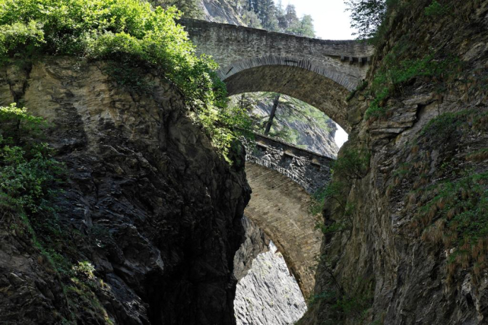 Viamala-Schlucht mit der Wildener Brücke