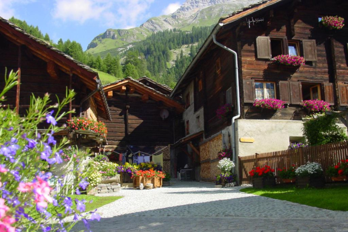 Walser houses in Splügen