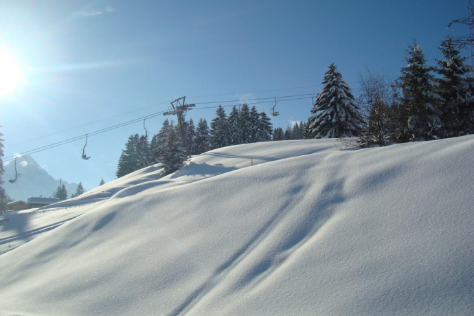 Vue sur le télésiège