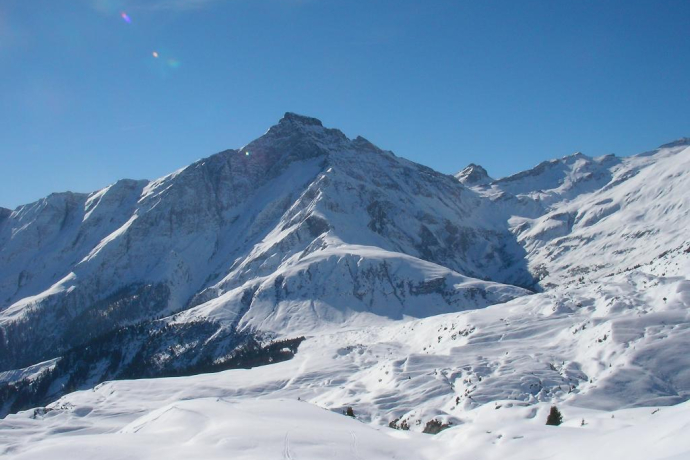 Aussicht auf Piz Beverin
