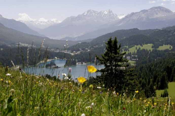 Entlang des Heidsee zurück nach Lenzerheide