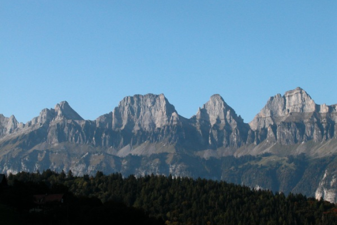 Blick auf die Churfirsten