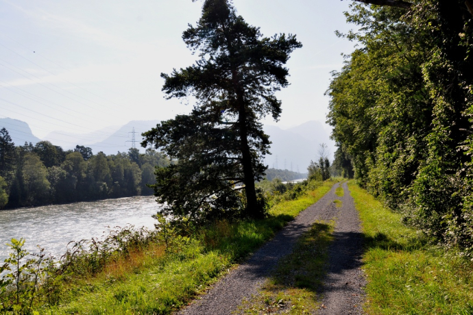 Le Rhin comme homonyme du sentier