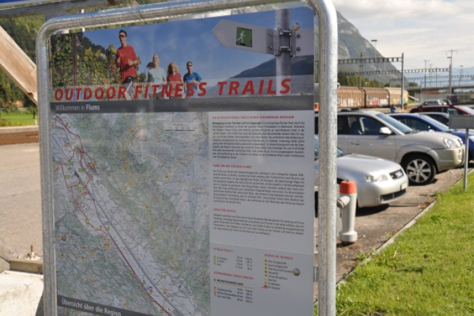 Info point at the train station