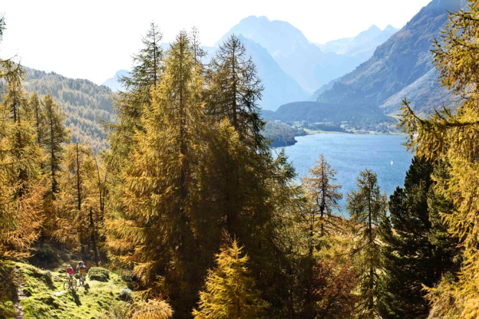 Von der Alp Petpreir Richtung Maloja