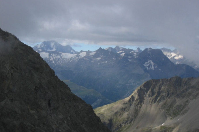 Aufstieg in Richtung Piz Julier