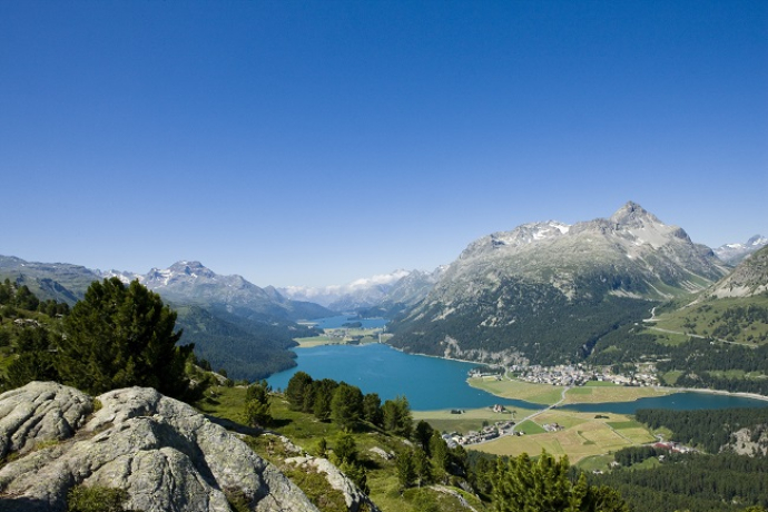 Vista sulla distesa dei laghi
