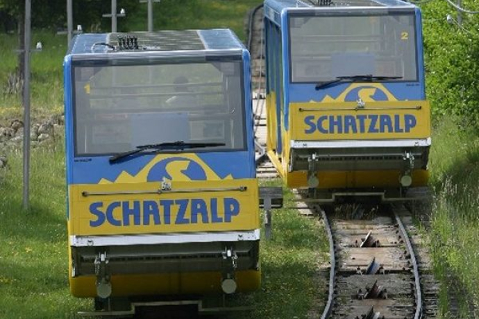 Schatzalp-Bahn mit Trassee
