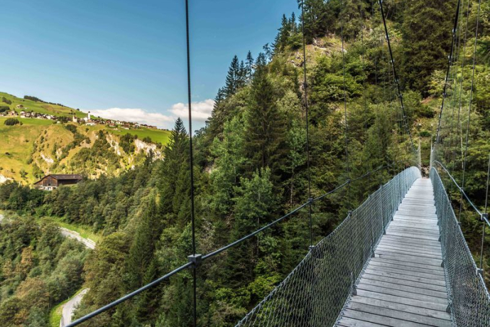 Hängebrücke Val da Silgin Hängebrücke Val da Silgin