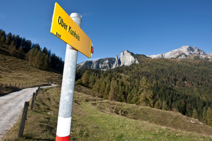 Aufstieg zum Kunkelspass