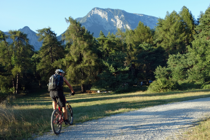 Turn onto the trail in the direction of Reichenau