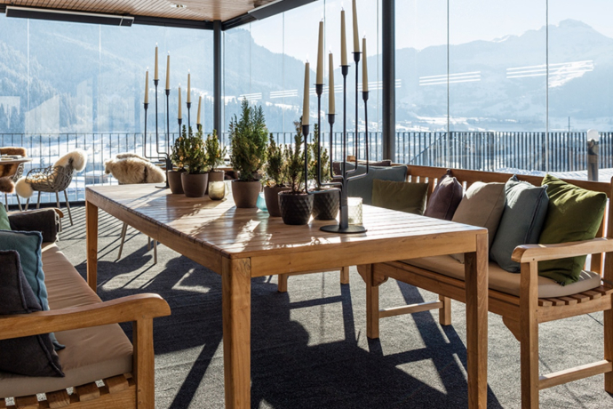 Wintergarten im Ristorante Vista