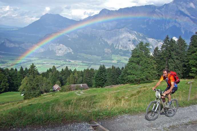 Beim Aufstieg in Richtung Pizol Pardiel