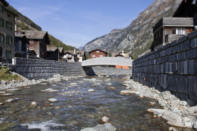 Dorfbrücke Vals; Foto: W. Dechau Dorfbrücke Vals; Foto: W. Dechau