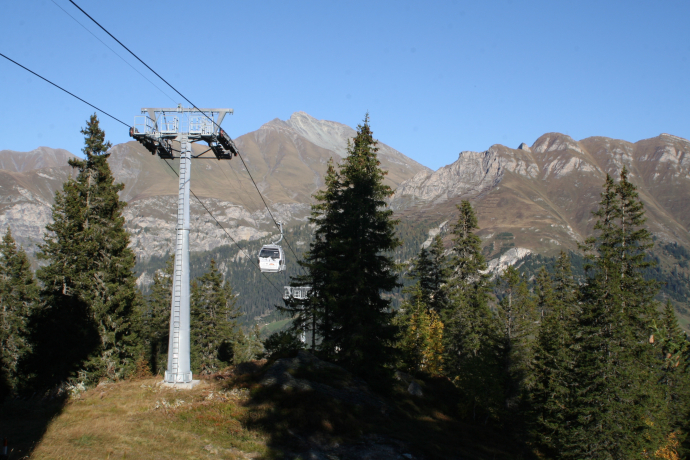 Gondelbahn Vals: Foto: A. Vieli