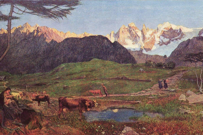 Place of origin of “La Vita“ by the artist Giovanni Segantini (oua_30692748_image) Place of origin of “La Vita“ by the artist Giovanni Segantini (oua_30692748_image)