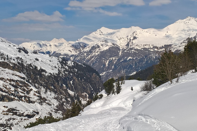 Parcours de randonnée hivernale Zerfreila-Kapelle