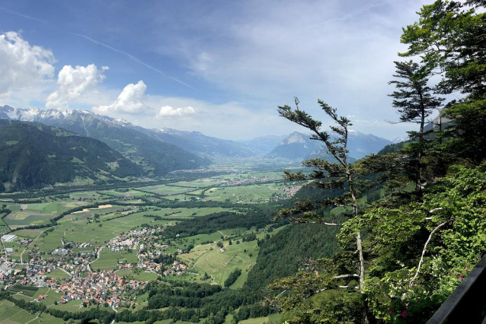 Vista dal Fadärastein verso Sargans.