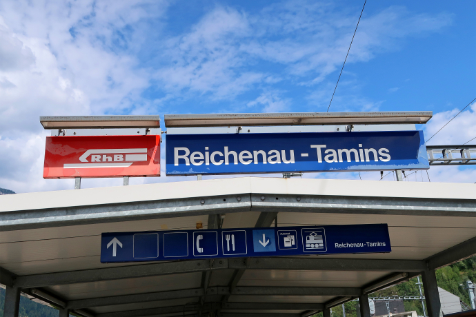 Bahnhof Reichenau-Tamins.
