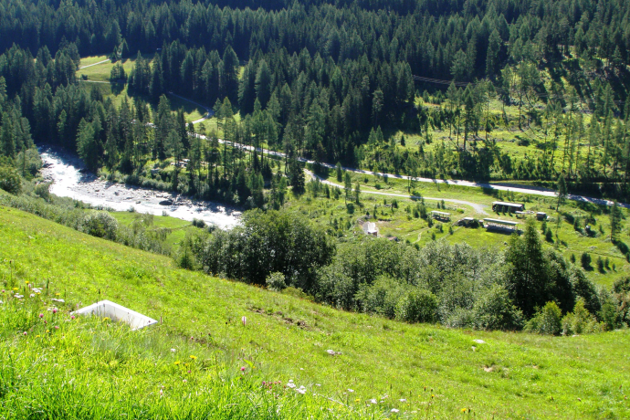 Vue du Val d’Urezza jusqu’à l’auberge