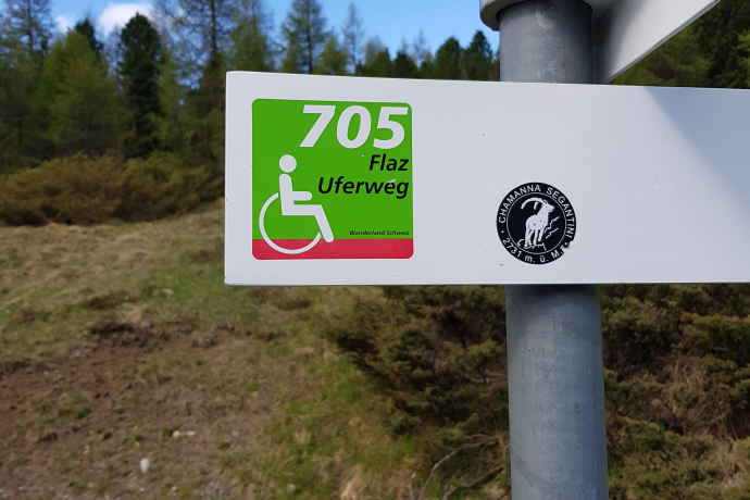 Die Wegweiser für Barrierefreie Wanderwege Die Wegweiser für Barrierefreie Wanderwege