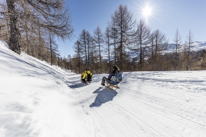 Schlittelweg nach Tschierv