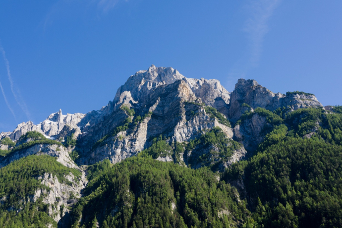 Vue de Vättis jusqu’à Calanda