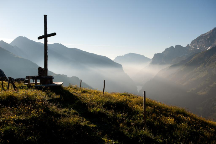 Aussicht im Calfeisental