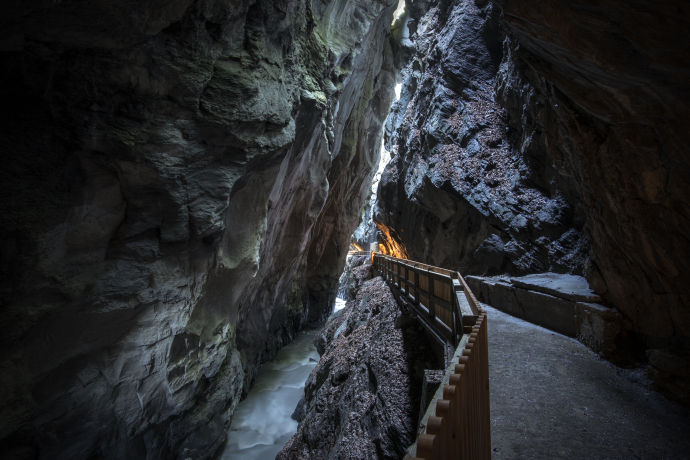 Gang durch die Taminaschlucht
