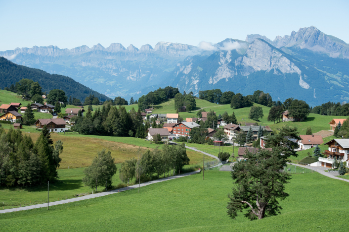 Blick auf die Churfirsten