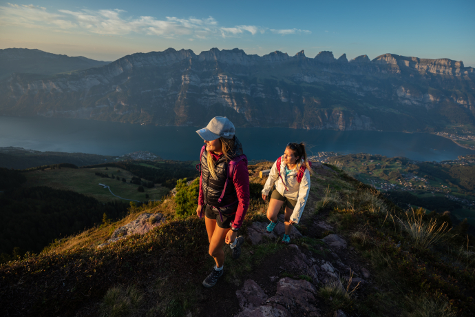 Wanderung 7-Gipfel-Tour mit Churfirsten im Hintergrund