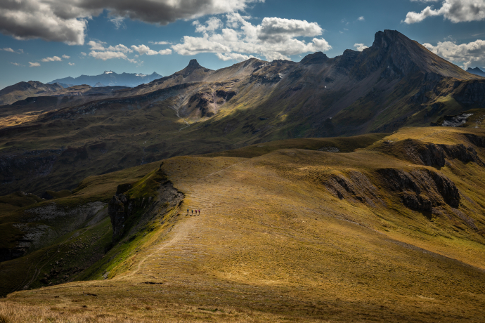 Aussicht auf den Spitzmeilen