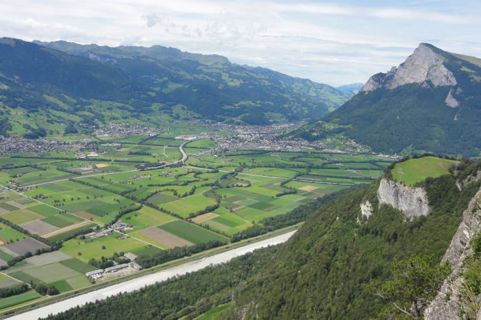 Mountainbike Aussicht auf den Regizerspitz