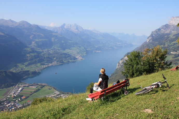 Einmalige Aussicht von der Alp Lüsis