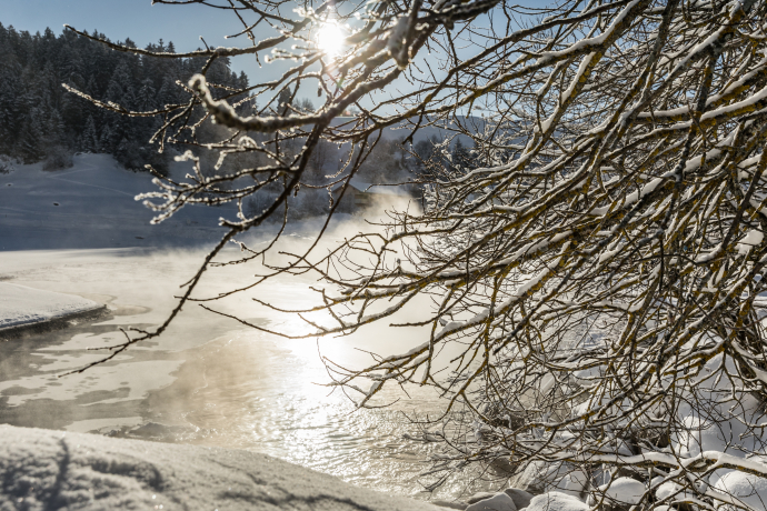 Waltensburger route from Breil-vitg winter hike
