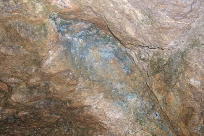 Minéralisation dans la mine Gnapperchopf Minéralisation dans la mine Gnapperchopf