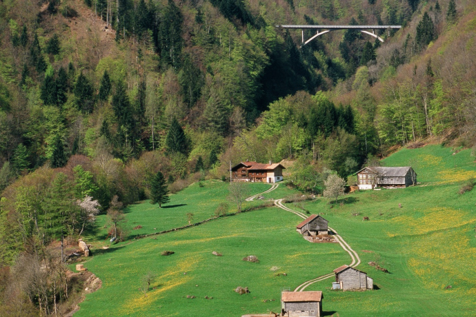 Vue de Valen sur le pont