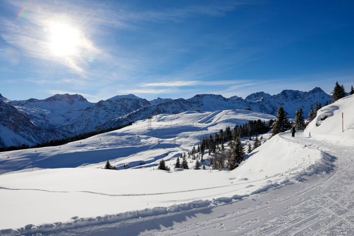 Arlenwaldweg Richtung Mittelstation LAW