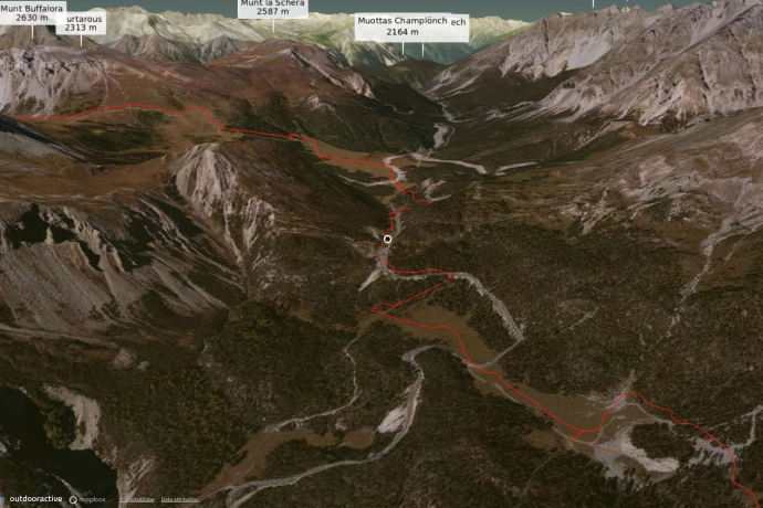 Mountain bike route in Graubünden: Circular route Val Müstair