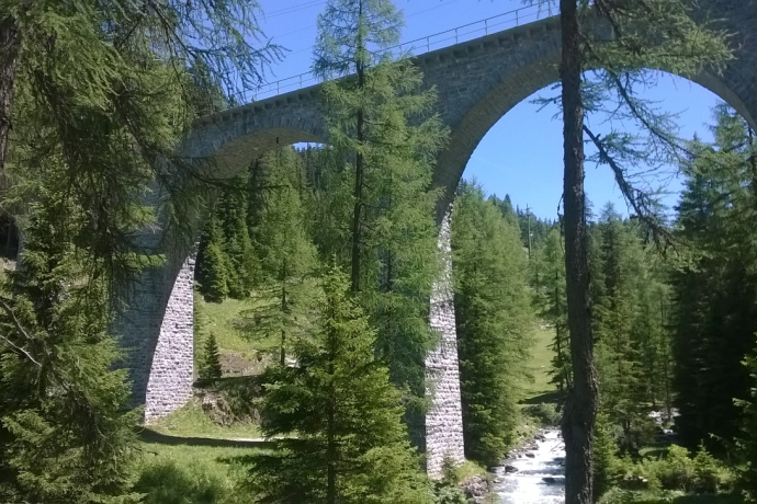 Bahnerlebnisweg zwischen Preda und Bergün © BFT