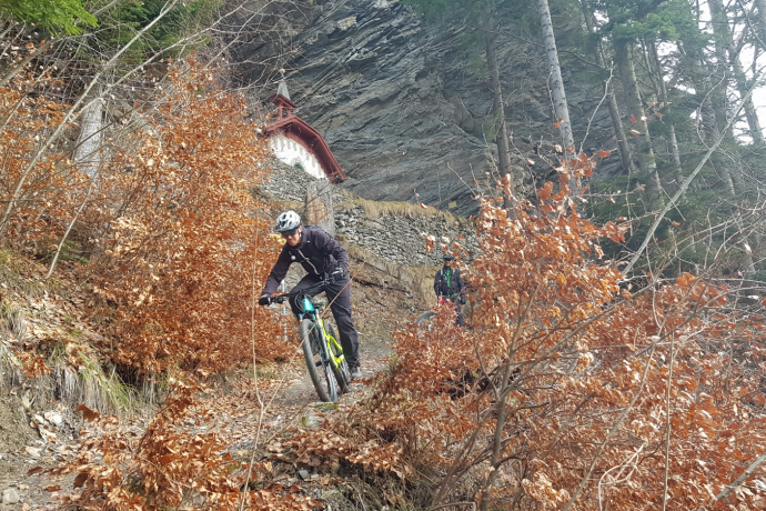Trail with St. Luzi's Chapel