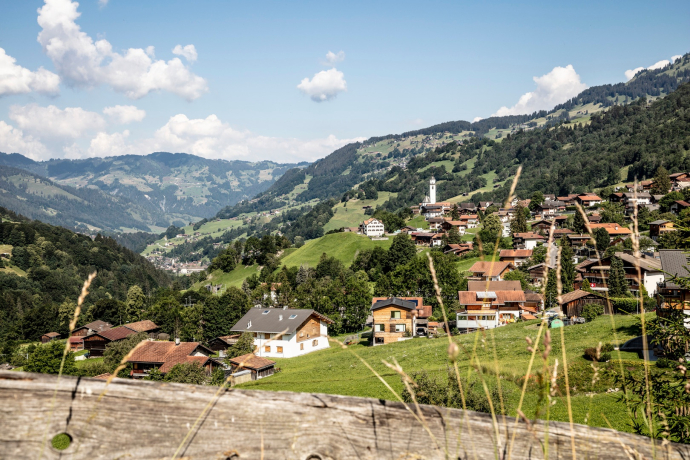 Blick auf Klosters Blick auf Klosters