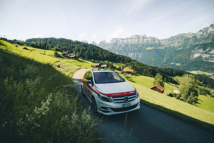 Scopri la regione turistica Heidiland in auto elettrica