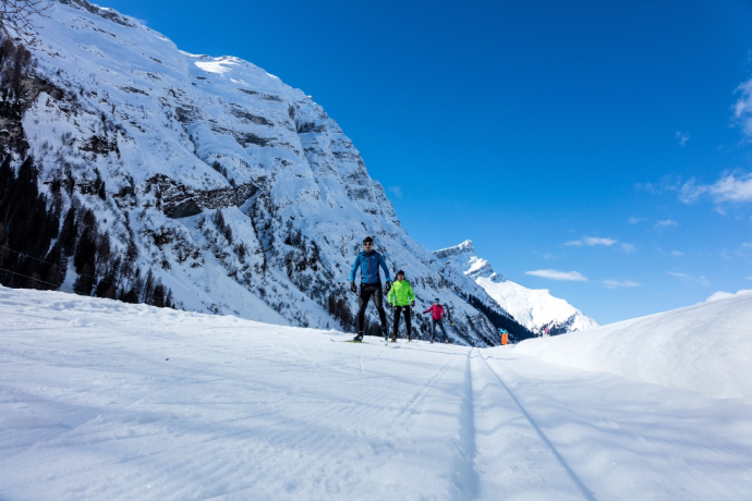 Cross-country skiing paradise Rheinwald