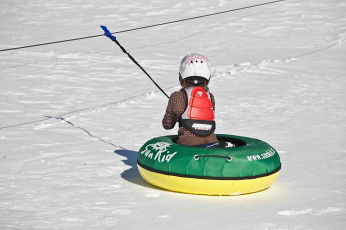 Snow tubing is so easy with the lift