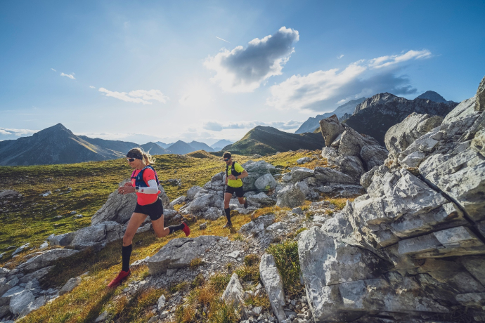 Trailrunner beim Caveljoch