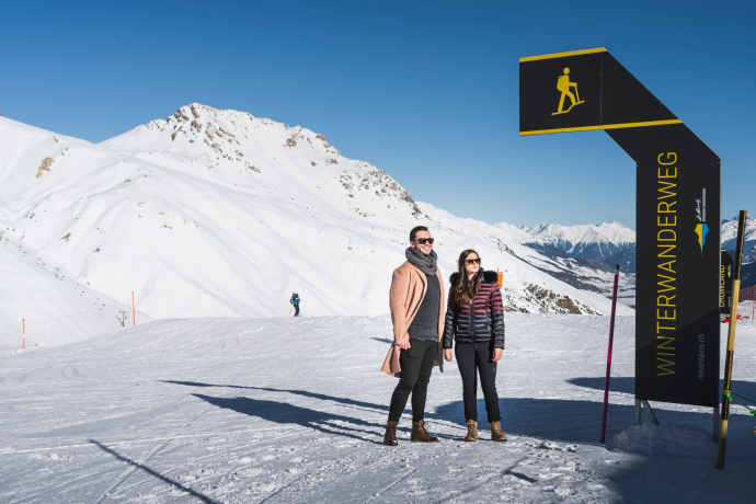 Winterwanderweg Corviglia-Marguns